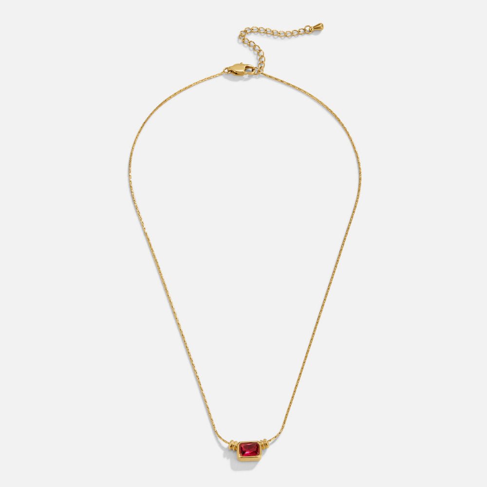 Aurelia Crystal Gold Necklace - Beautiful Earth Boutique