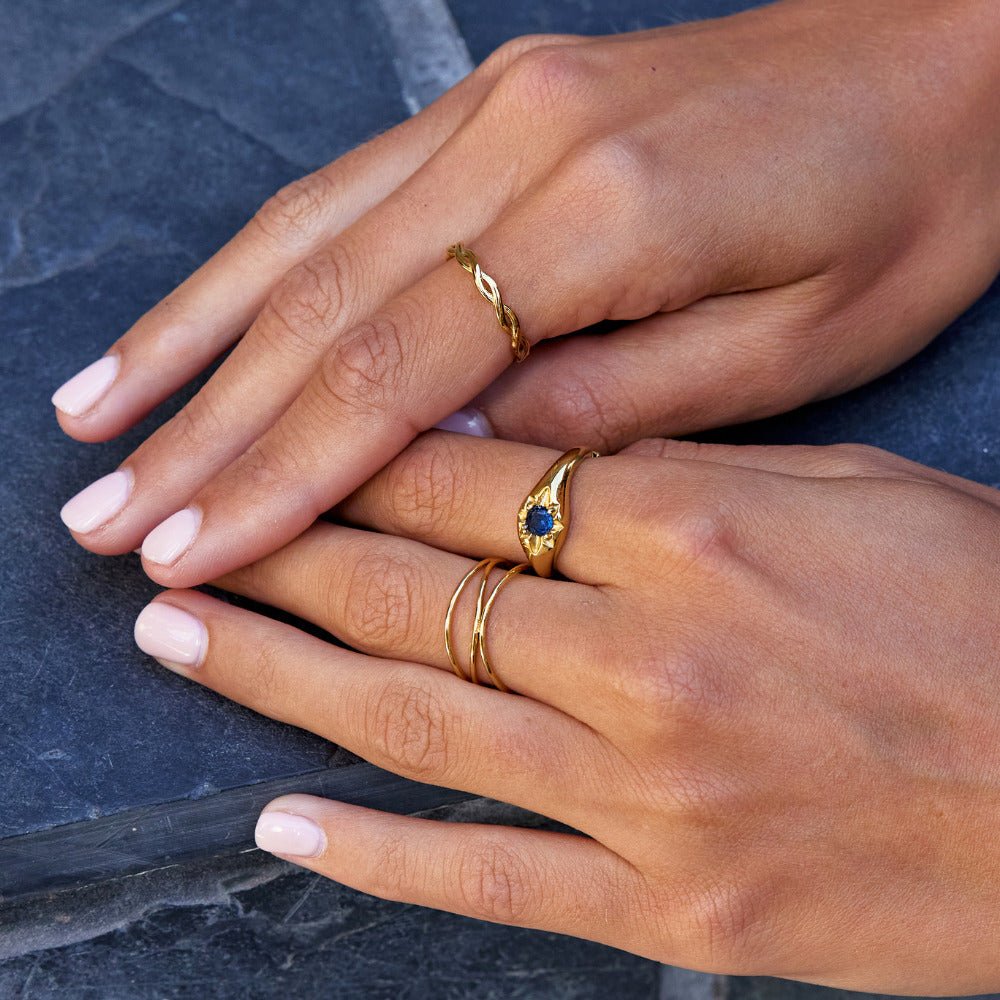 Celestial Blue Star Ring - Beautiful Earth Boutique