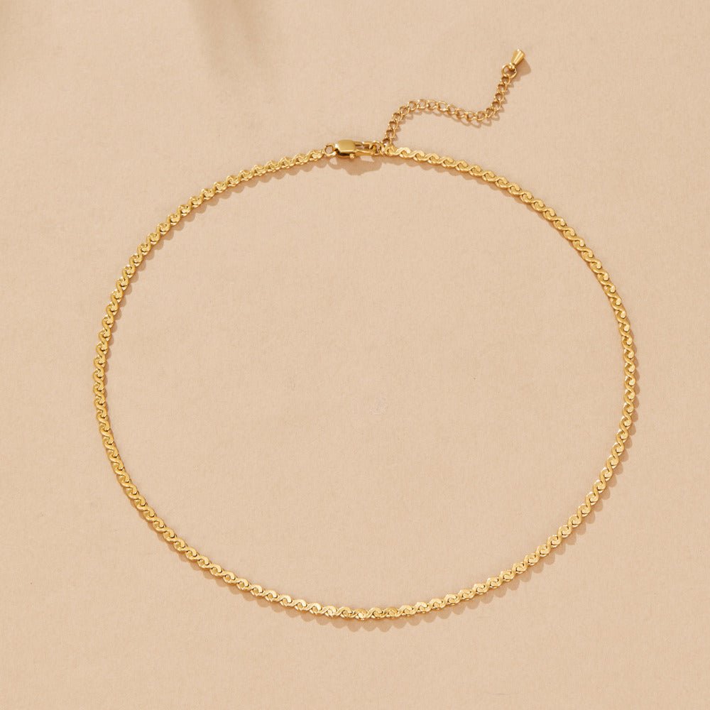 Clement Gold Twist Necklace - Beautiful Earth Boutique