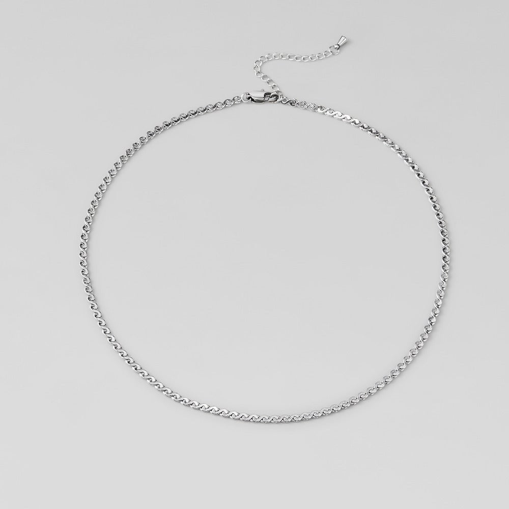 Clement Silver Twist Necklace - Beautiful Earth Boutique