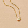 Elaine Crystal Disc Necklace - Beautiful Earth Boutique