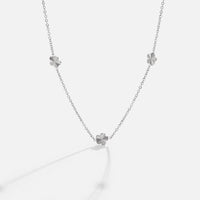 Flower Power Silver Chain Necklace - Beautiful Earth Boutique