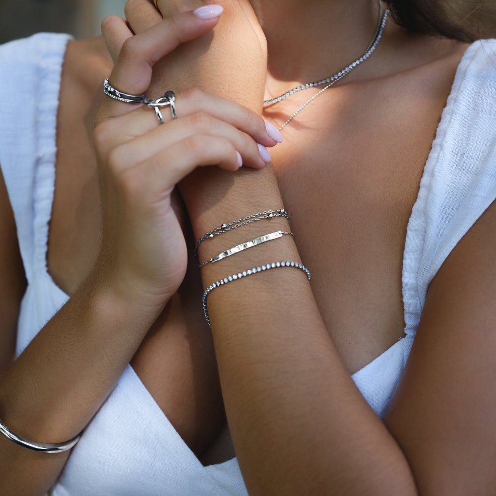 Freya Kristall-Handkettenarmband