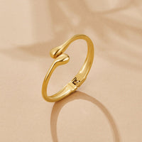 Gold Teardrop Bangle - Beautiful Earth Boutique