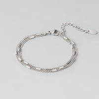 Layered Silver Alia Bracelet - Beautiful Earth Boutique