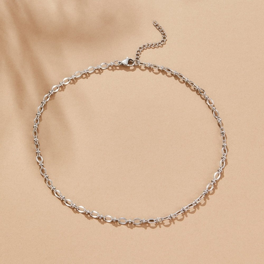 Link Chain Silver Necklace - Beautiful Earth Boutique