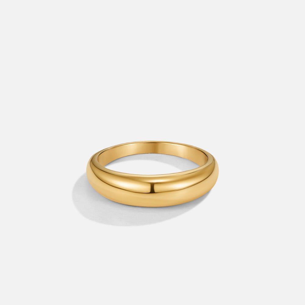 Lois Gold Band Ring - Beautiful Earth Boutique
