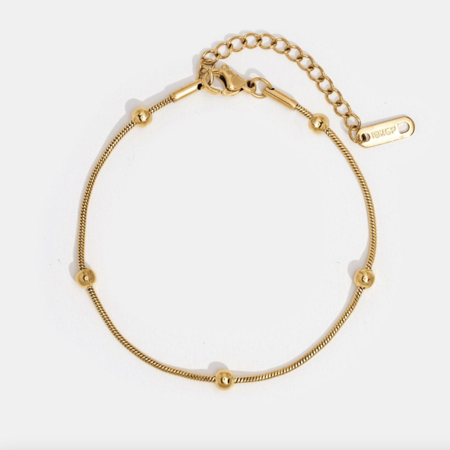 Luna Gold Bead Bracelet - Beautiful Earth Boutique