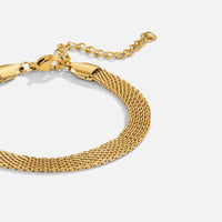 Molly Gold Mesh Chain Bracelet - Beautiful Earth Boutique