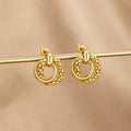 Monica Twisted Bead Hoop Earrings - Beautiful Earth Boutique