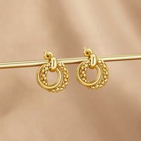 Monica Twisted Bead Hoop Earrings - Beautiful Earth Boutique