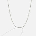 Niyah Bead Silver Chain Necklace - Beautiful Earth Boutique
