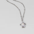 Opal Silver Turtle Pendant Necklace - Beautiful Earth Boutique