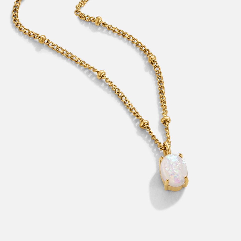 Orea Gold Opal Necklace - Beautiful Earth Boutique