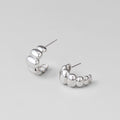 Rene Silver Puff Earrings - Beautiful Earth Boutique