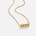 'Rings of Happiness' Gold Necklace - Beautiful Earth Boutique