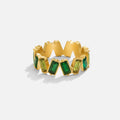 'Sapphire Dream' Crystal Baguette Ring - Beautiful Earth Boutique