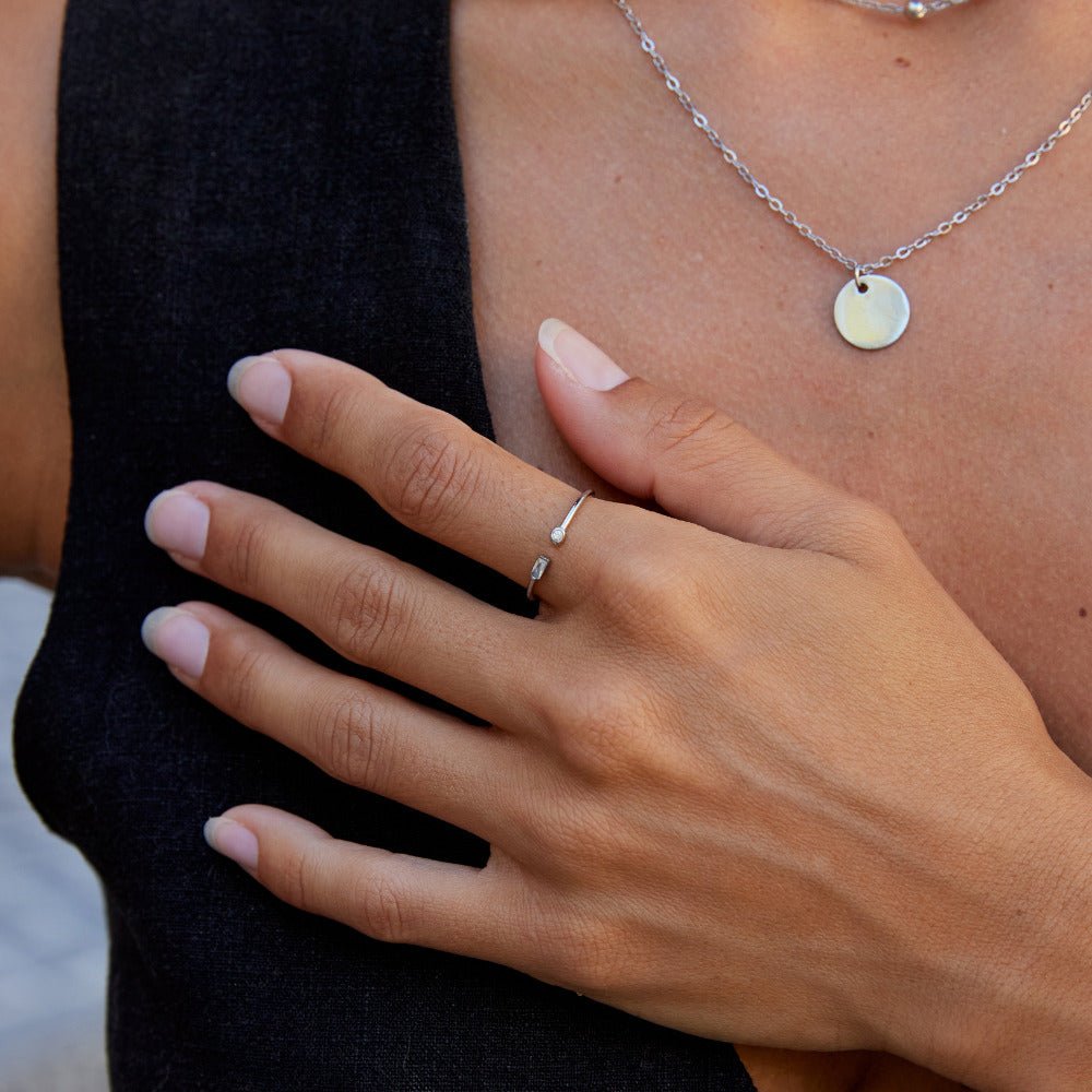 Serena Silver Crystal Ring - Beautiful Earth Boutique