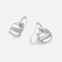 Silver Disc Drop Earrings - Beautiful Earth Boutique