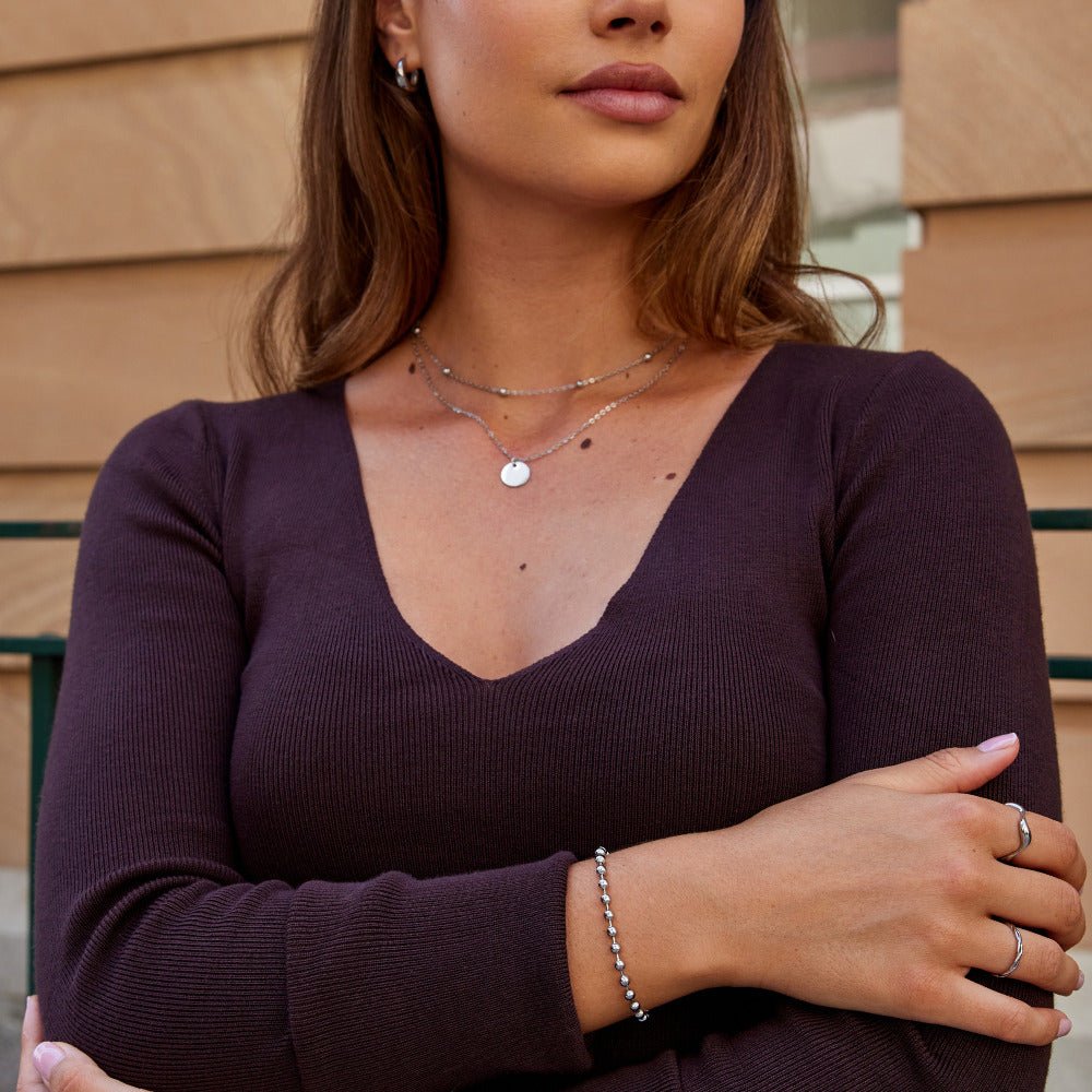 Silver Lulu Bead Bracelet - Beautiful Earth Boutique