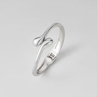 Silver Teardrop Bangle - Beautiful Earth Boutique