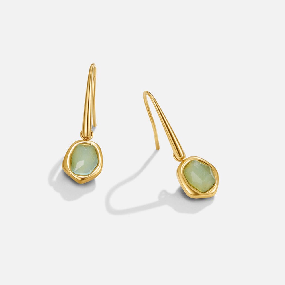Vintage Aquamarine Drop Earrings - Beautiful Earth Boutique