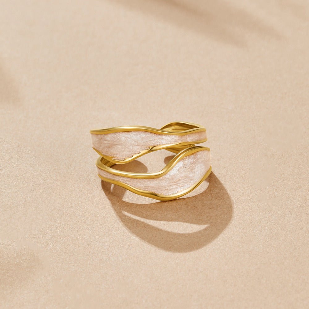Wave Sahara Gold Ring - Beautiful Earth Boutique