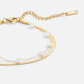 Layered Snake Chain Gold Anklet - Beautiful Earth Boutique