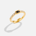 Onyx Black Crystal Ring - Beautiful Earth Boutique